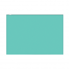Zip-пакет пластиковый ErichKrause® Diagonal Pastel Mint, A4, непрозрачный, мятный (в пакете по 12 шт.) 53514