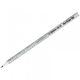 Карандаш ч/г Berlingo "Paper Pencil" HB, из переработанной бумаги, круглый, заточен BP01321