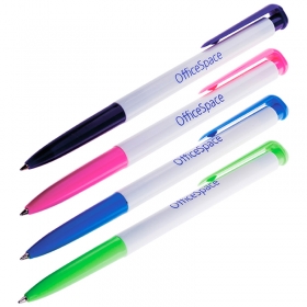 Ручка шар. авт. OfficeSpace синяя, 0,7мм, цветной корпус BPR113_1354