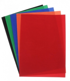 Набр самокл. барх. цветной бумаги, А4, 5 цв., 5 л. (плотн. 150 г/м2) красн,син,жёл,зел,черн. 05-7970
