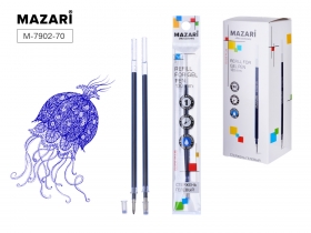 Стержень гелевый, СИНИЙ, пулев.0.5мм, 130мм M-7902-70