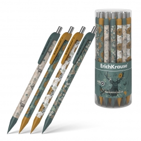 Карандаш механический ErichKrause® Natural Life 0.5 мм, НВ (в тубусе по 24 шт.) 55277