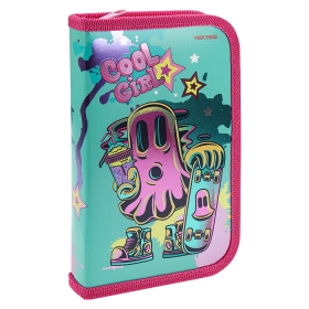 Пенал 1-секц, большой МОДНОЕ ПРИВИДЕНИЕ (ПН-4954) 190х115, глянц.ламинир.,твин-лак, хол. фольга