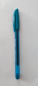 Ручка шариковая Berlingo "Triangle 100T" голубая, 0,7мм, трехгран., игольчатый стержень CBp_07101
