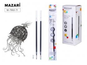 Стержень гелевый, ЧЕРНЫЙ, пулев.0.5мм, 130мм M-7902-71