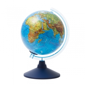 Глобус физико-политический Globen, 21см, с подсветкой от батареек на круглой подставке Ве012100250
