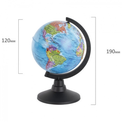Глобус политический Globen диаметр 120 мм, 454418, К011200002