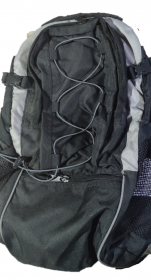 Рюкзак черный с серыми вставками, взрослый, модель KR-07 KR-07*