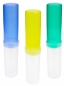 Пенал-тубус прозрачный+цветной с блестками (ПМ-2065) пластик, 3 цвета МИКС ПМ-2065