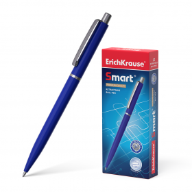 Ручка шариковая автоматическая ErichKrause® Smart, цвет чернил синий (в коробке по 12 шт.), 44967
