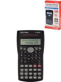 Калькулятор непрогр. инж., 240 функций, 10 разр, питание от батареек, цв.черный КЛК-1855 КЛК-1855