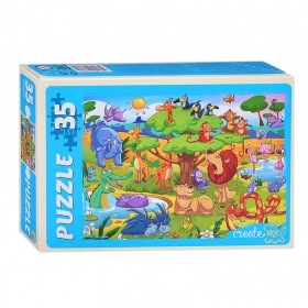 МАКСИ-ПАЗЛЫ 35 элементов. ДЖУНГЛИ №4. (Арт.ПУ35-3853)