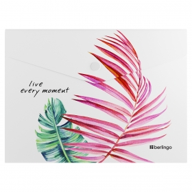 Папка-конверт на кнопке Berlingo "Eco", А5, 180мкм, с рисунком EFb_A5801