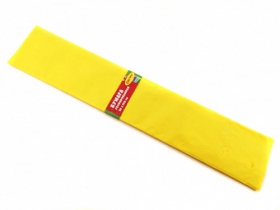 Бумага гофрированная, ТМ "Лимпопо" 50*250см,30г/м2, цвет: желтый, арт.  LP0188