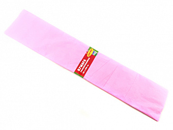 Бумага гофрированная, ТМ "Лимпопо" 50*250см,30г/м2, цвет: розовый, арт.  LP0190