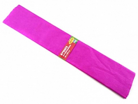 Бумага гофрированная, ТМ "Лимпопо" 50*250см,30г/м2, цвет: фиолетовый, арт.  LP0184