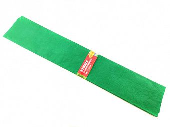 Бумага гофрированная, ТМ "Лимпопо" 50*250см,30г/м2, цвет: зеленый, арт.  LP0187