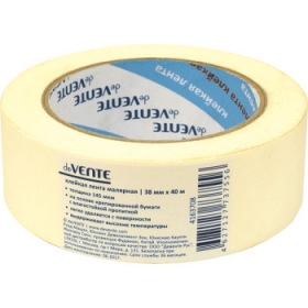 Клейкая лента малярная "deVENTE" 145 мкм, 38 ммx40 м 4163708