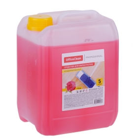 Средство для мытья полов и стен OfficeClean Professional "Роза", концентрат, канистра, 5л 281359
