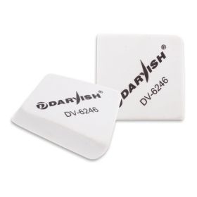Ластик "Darvish" белый квадратный DV-6246