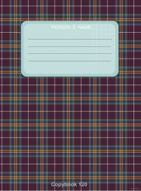 Тетрадь общая А5 КЛЕТКА120л ШОТЛАНДСКАЯ КЛЕТКА-2 (120Л-0255)КБС цв.обл.