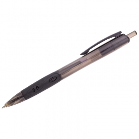 Ручка шариковая автоматическая Luxor "Micra" черная, 0,7мм, грип 1781