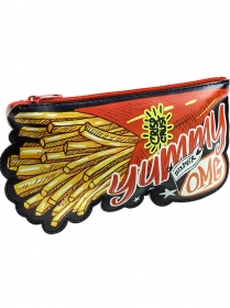 Пенал на молнии ЛЮБИМЫЙ ФАСТФУД (ПН-7741) печать, искусст. кожа, 10х21см