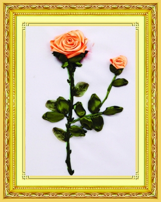Набор для вышивания лентами 28х43  см. Желтая роза Арт. C-0289