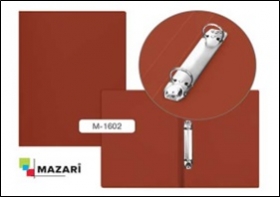 Папка на 2-х кольцах, 0.5 мм, красная M-1602