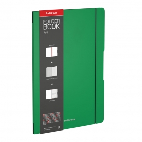 Тетрадь А4, 48 л, клетка, в съемн пласт обложк, зеленый, ErichKrause® FolderBook Classic, 48227