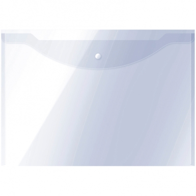 Папка-конверт на кнопке OfficeSpace А3, 150мкм, прозрачная 267524