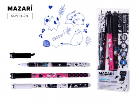 Ручка гелевая со стираемыми чернилами CATODREAM, СИНЯЯ,0.5мм, игольчатый стержень 126.5мм, M-5311-70