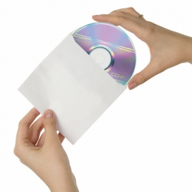 Конверты для CD/DVD (125х125мм) с окном, бумажные, клей декстрин, КОМПЛЕКТ 25шт, BRAUBERG, 123599 12