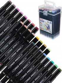 Набор   маркеров двуст для скетчинга IN COLOR BALANCE 24цв. (МП-7944) скош/пул након МП-7944