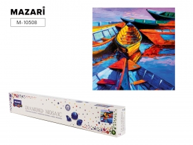 Алмазная мозаика ПРИЧАЛ, холст 30х30 см (размер выкладки 25х25 см) M-10508