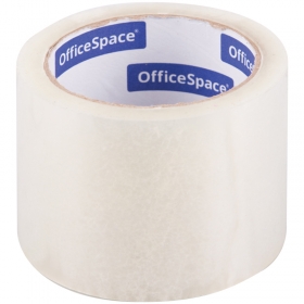 Клейкая лента упаковочная OfficeSpace, 72мм*66м, 40мкм, прозрачная, ШК КЛ_18608
