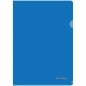 Папка-уголок А4 180мкм, прозрачная синяя AGp_04102