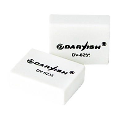 Ластик "Darvish" прямоугольный белый 25*20*8мм DV-6235