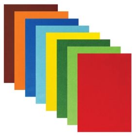 Цветной фетр для творчества А4 ЮНЛАНДИЯ 8 ярких цветов, 2 мм, 662050
