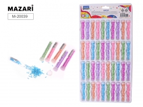 Бисер 3 мм, 6 г, 6 цветов M-20039*