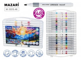 Набор маркеров акриловых LORENZO,  48цв. M-15215-48