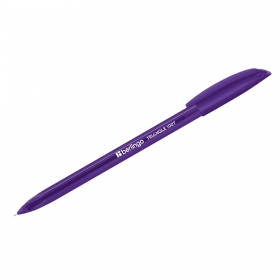 Ручка шариковая Berlingo "Triangle 100T" фиолетовая, 0,7мм, трехгран. CBp_07104