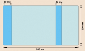 Обложка 300*550, А4, унив. д/учебников школьн. атласов и конт. карт, ПВХ 100 мкм, (уп.50/500) Д41-16пр.цв.