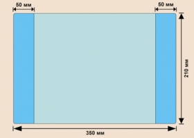 Обложка 210*355 д/тетрадей и дневников, полиэтилен (ПЭ) 70-80 мкм, 100/1000, 11-14-70