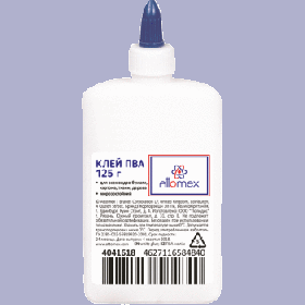 Клей ПВА 125гр, "Attomex" морозоустойчивый (5 циклов), с дозатором, 4041618