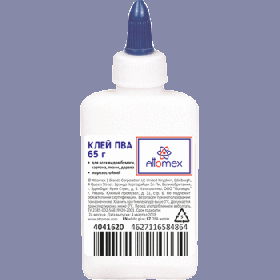 Клей ПВА 65гр, "Attomex" морозоустойчивый (5 циклов) с дозатором, 4041620