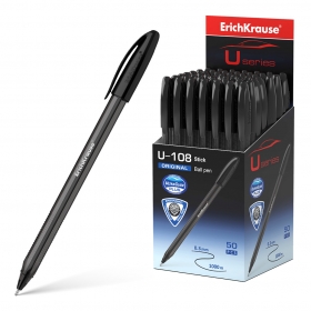 Ручка шар. ЧЕРНАЯ, ErichKrause® U-108 Original Stick 1.0, Ultra Glide Technology, 47596