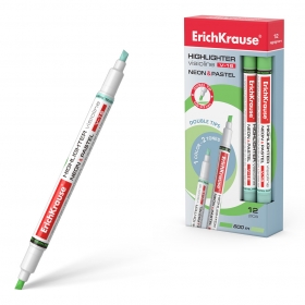 Текстмаркер зеленый, 3,3мм, ErichKrause® Visioline V-16 Neon+Pastel, 56016