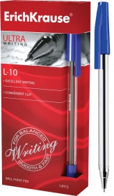 Ручка шариковая ULTRA L-10 ЕК синий 13873