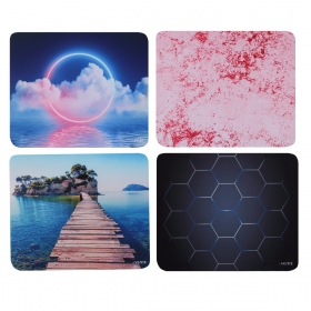 Коврик для мыши "deVENTE" (220x180x2 мм), текстильное покрытие, нескользящая натур. каучук. основа, 4 дизайна асс, 4107301